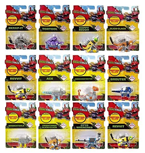 Dinotrux Reptool Rollers (12 Pack) Revvit, Click-Clack, Frightened ...