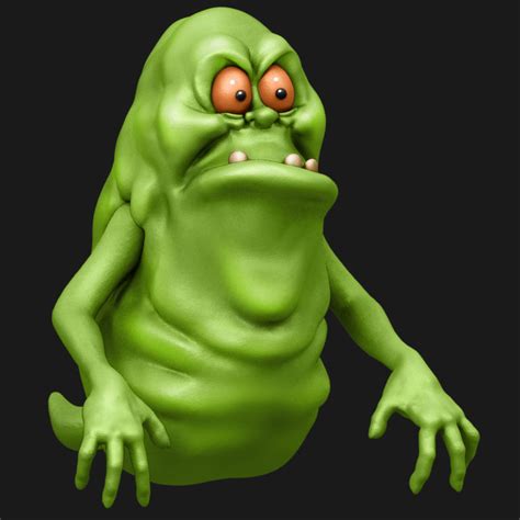 STL file Ghost Slimer / Cartoon Slimer in Pose 4・3D printer design to download・Cults