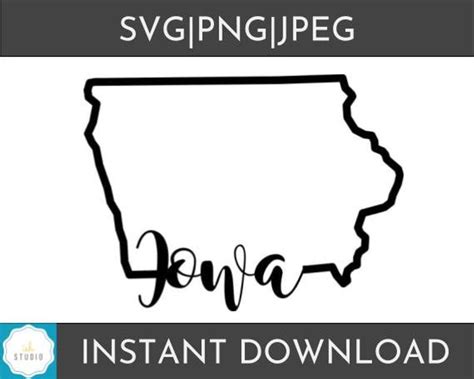 Iowa Outline Vector at Vectorified.com | Collection of Iowa Outline ...