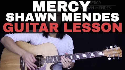 Mercy Guitar Tutorial Shawn Mendes Guitar Lesson |Easy Chords + Guitar Cover| - YouTube