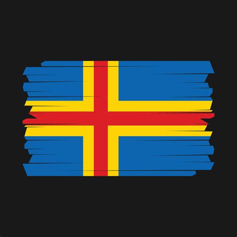 Aland Islands Flag Brush 21915384 Vector Art at Vecteezy