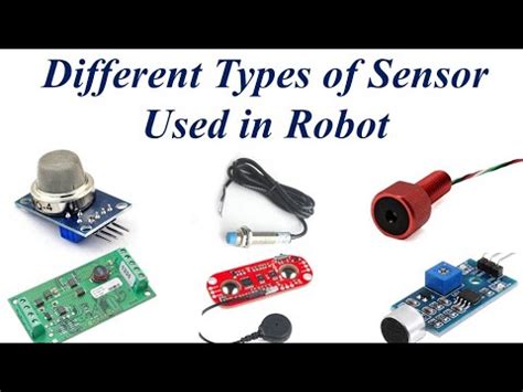 Different types of sensor used in Robot | sensor in English - YouTube