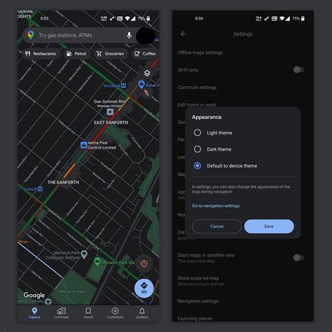 Google Maps Dark Theme is Here!