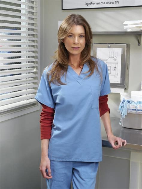 Ellen Pompeo as "Meredith" in 'Grey's Anatomy' | Meredith grey hair, Greys anatomy, Meredith grey