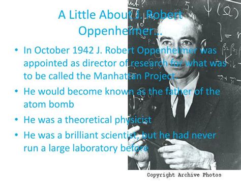 PPT - The Manhattan Project- J. Robert Oppenheimer PowerPoint ...