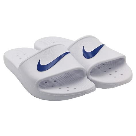 Nike Kawa Shower Slides For Men - White - Blue Moon - 832528-100 - Buy Online