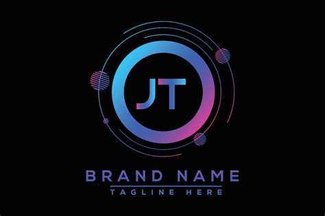 JT letter logo design. Vector logo design for business. 39582008 Vector ...