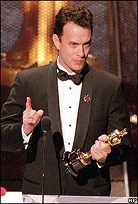 BBC NEWS | Entertainment | Tom Hanks' Oscar speech masterclass