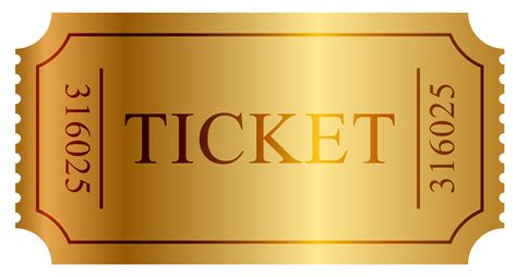 Golden Ticket Printable Template