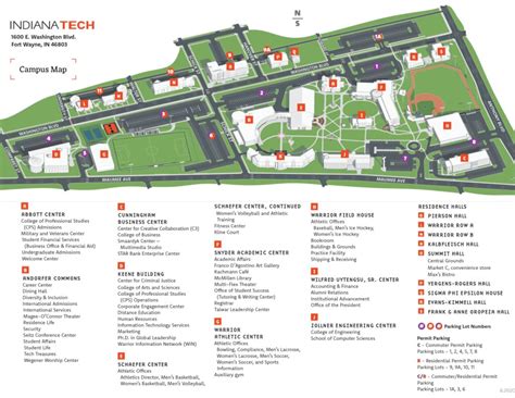 Keene State College Campus Map