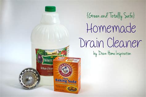 Homemade Drain Cleaner {totally green and safe} - Down Home Inspiration