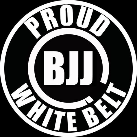 Proud BJJ White Belt Decal | Bjj, Martial arts techniques, Martial arts ...