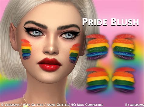 Pride Blush | Sims 4 tattoos, Sims, Sims 4