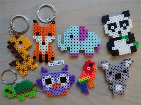 Perler Bead Animal Keychains/Magnets | Crafty Amino