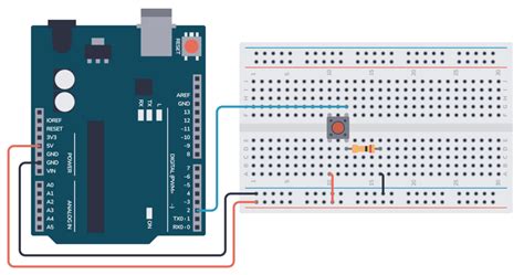 Arduino Button - Circuit and Code Example