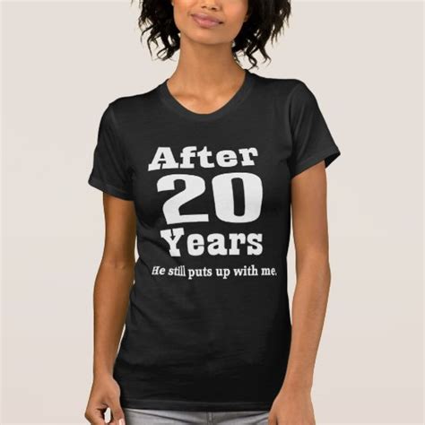 20th Anniversary (Funny) T-shirt | Zazzle