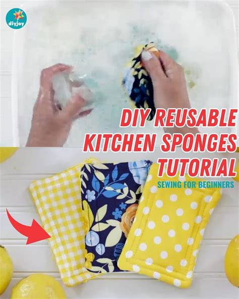 DIY Reusable Kitchen Sponges Tutorial