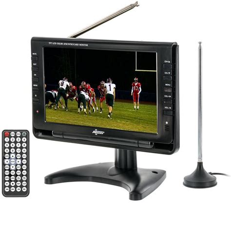 Amazon.com: Axess Portable TV 9" Battery Powered Widescreen LCD Small ...