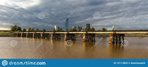 Oklahoma City Skyline, Oklahoma City, Oklahoma Stock Photo - Image of ...