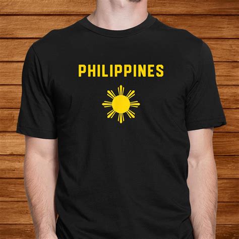 I Love The Philippines Minimalist Filipino Flag Shirt - TeeUni