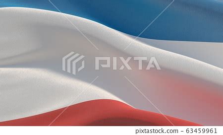 High resolution close-up flag of Crimea. 3D... - Stock Illustration [63459961] - PIXTA