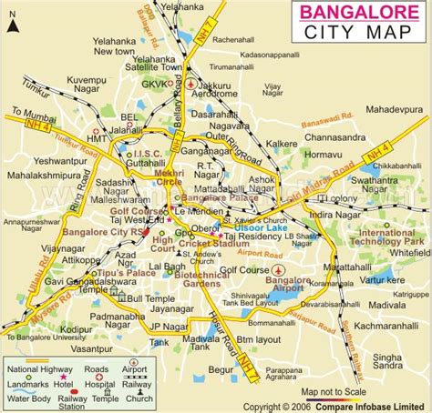 Bangalore Map and Bangalore Satellite Images