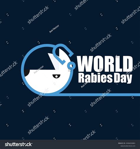 World Rabies Day Logo Dark Blue Stock Vector (Royalty Free) 2046830861 ...