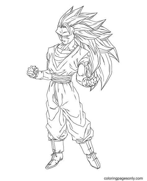 Goku Son Dragon Ball Coloring Page - Free Printable Coloring Pages