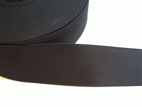 Black Elastic Band 3 inches wide x 2 yards Wide Elastic Band