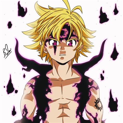 Got inspiration to draw Meliodas in his demon form. : r/AnimeART