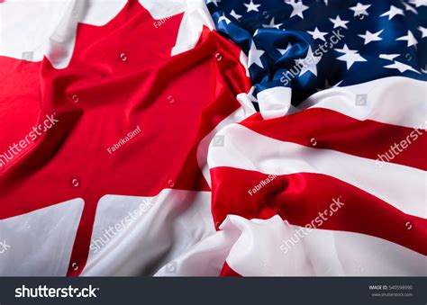 American Canadian Flags Together Stock Photo 540598990 | Shutterstock