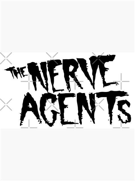 "The Nerve Agents Logo Font Black" Sticker for Sale by baranshari | Redbubble