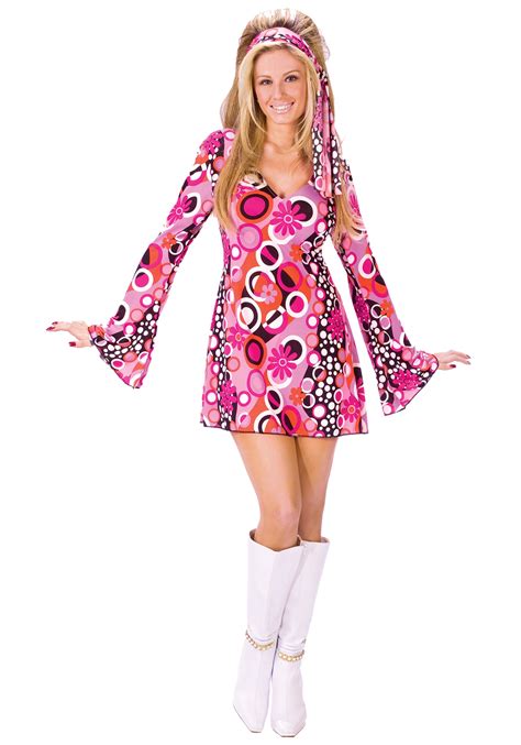 Feelin Groovy Disco Dress - Womens Sexy 70s Disco Costumes