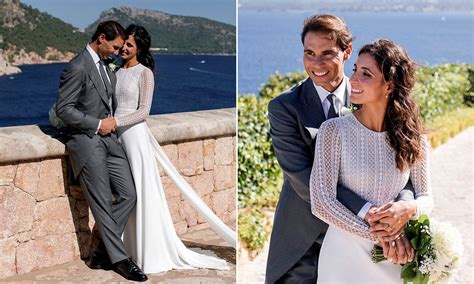 Rafa Nadal's wife Mery Perelló's wedding dress is seen for first time | Wedding dresses, Bespoke ...