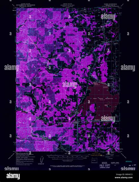 Map of elmira hi-res stock photography and images - Alamy