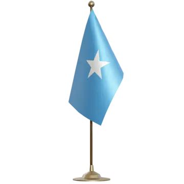 Somalia Flag With Pole, Somalia Flag Waving, Somalia Flag Waving Transparent, Somalia Flag PNG ...