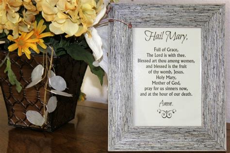 Hail Mary Prayer Print, 5x7 0r 8x10 Catholic Prayer, First Communion Gift - Etsy