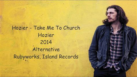 Hozier - Take Me To Church (Lyrics On Screen + Music) - YouTube