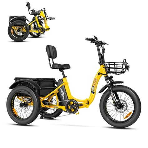 Addmotor Electric Trike, 750W Foldable Electric Tricycle, Folding ...