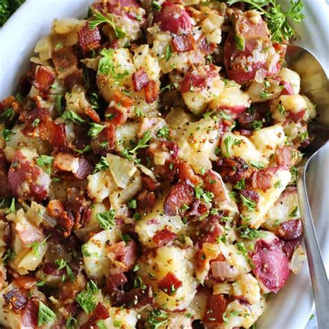 Best German Potato Salad Recipe (EASY! Served Hot.)