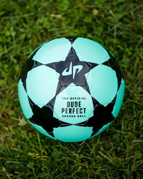 Dude Perfect 'All-Star' Official Soccer Ball (Mint/Black) - Dude Perfect Official