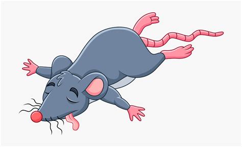 Dead Mouse Cartoon Clipart , Png Download - Dead Rat Clipart Free, Transparent Png , Transparent ...