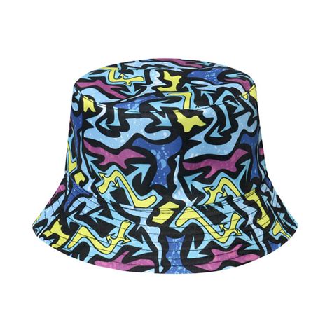 100% Cotton Wide Brim High Quality Custom Printed Sublimation Bucket ...