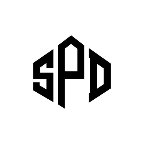 SPD letter logo design with polygon shape. SPD polygon and cube shape ...