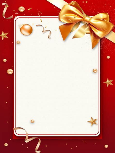 Red Gold Christmas New Years Day Background Wallpaper Image For Free ...