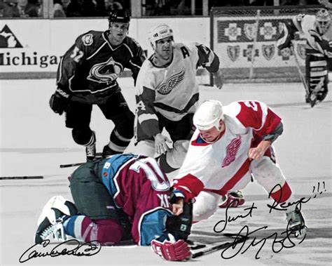 Darren Mccarty Claude Lemieux Fight Detroit Red Wings | Etsy