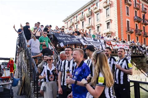 13 photos of NUFC fans taking over Milan ahead of tonight's Champions ...