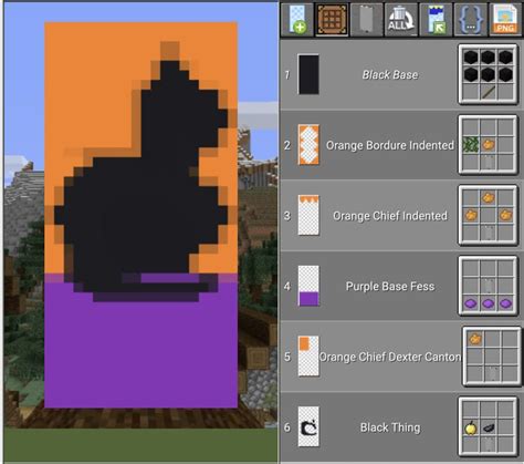 an image of a computer screen with the text, orange and purple background in minecraft