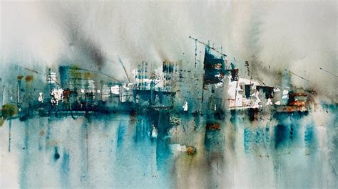 Atmospheric Semi Abstract Watercolour | Abstract watercolor landscape, Abstract, Watercolour ...