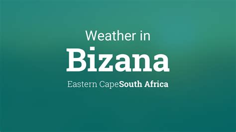 Weather for Bizana, South Africa